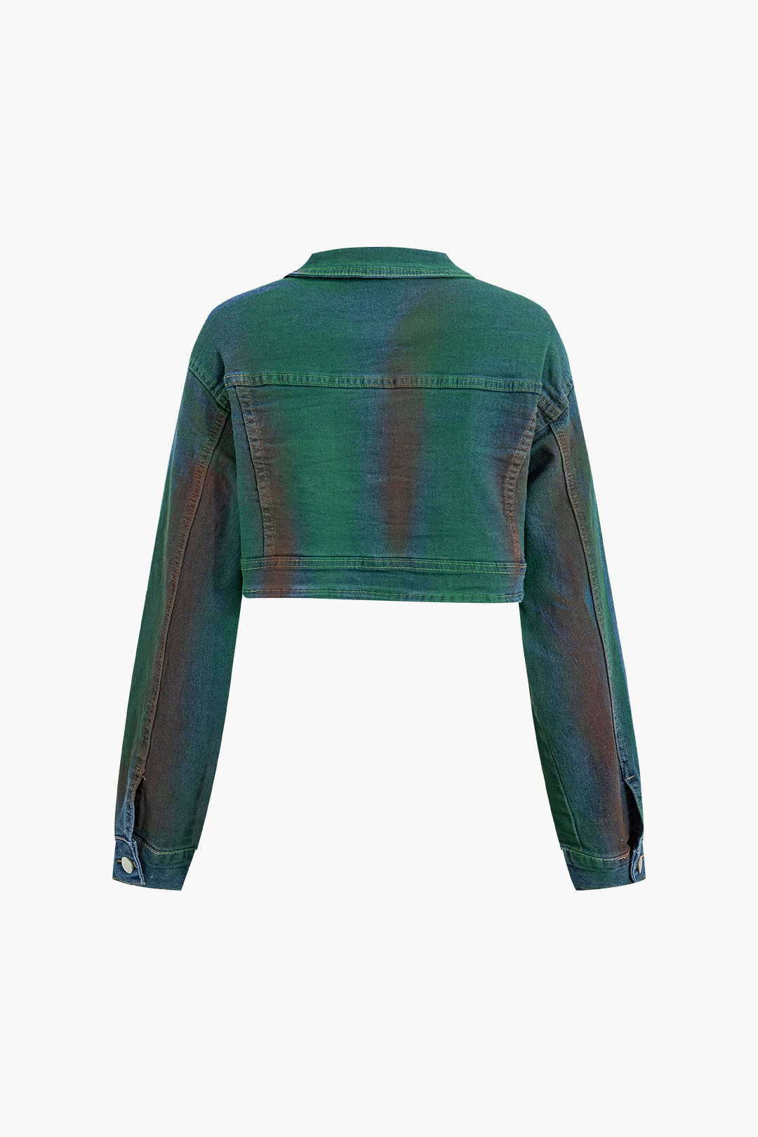 Y2K Tie Dye Button Up Crop Denim Jacket with Flap Pocket Mini Skirt Set for Aesthetic Outfits Y2K Tie Dye Button Up Crop Denim Jacket with Flap Pocket Mini Skirt Set for Aesthetic Outfits