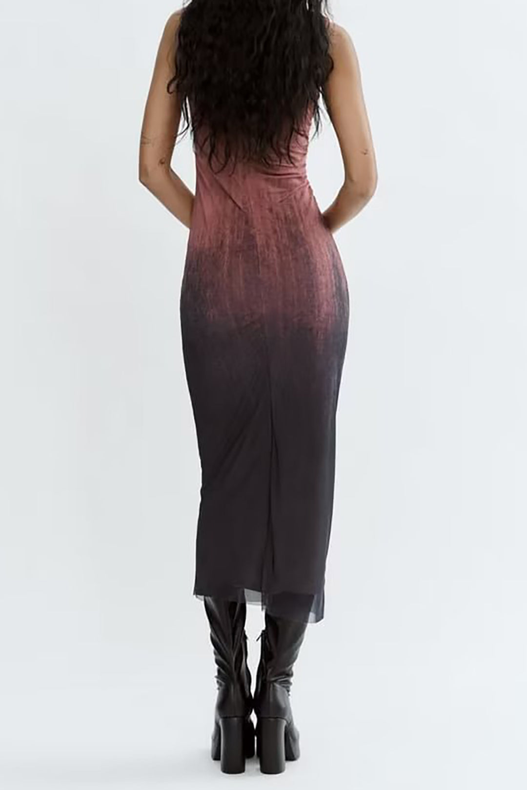 Y2K Tie Dye Mesh Ruched Sleeveless Midi Dress for Trendy Coquette Aesthetic Looks Y2K Tie Dye Mesh Ruched Sleeveless Midi Dress for Trendy Coquette Aesthetic Looks