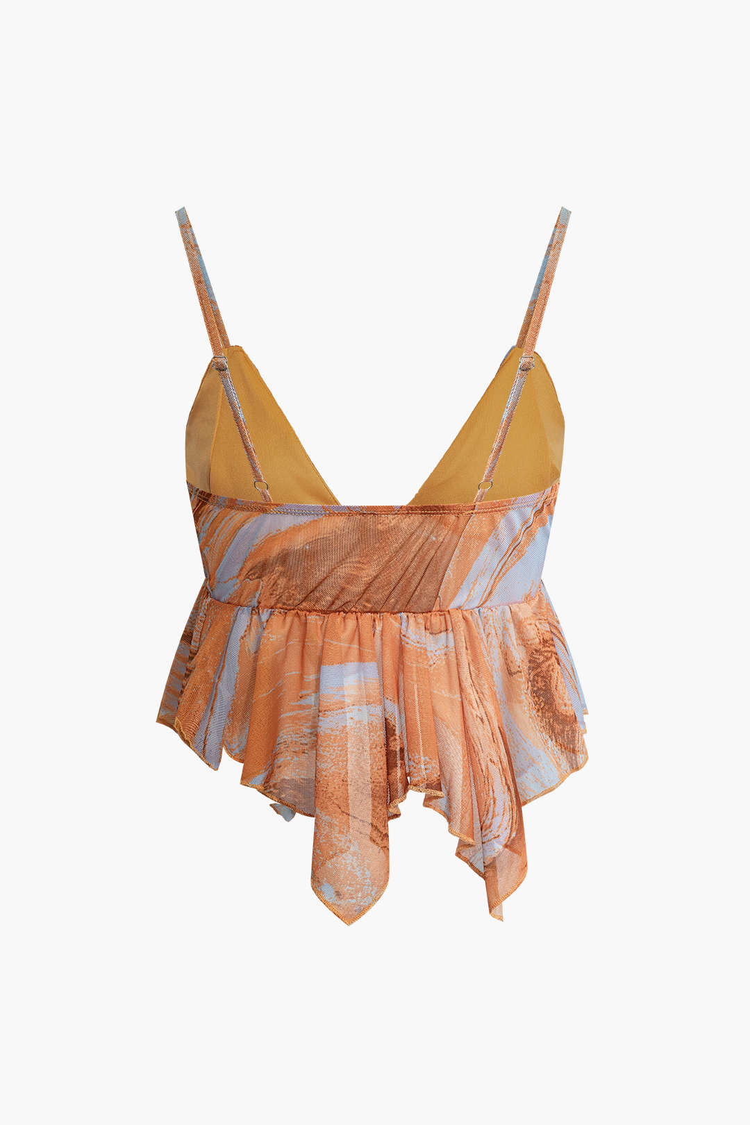 Y2K Tie Dye Mesh V-Neck Ruched Cami Top & Mini Skirt Set for Aesthetic Outfits Y2K Tie Dye Mesh V-Neck Ruched Cami Top & Mini Skirt Set for Aesthetic Outfits