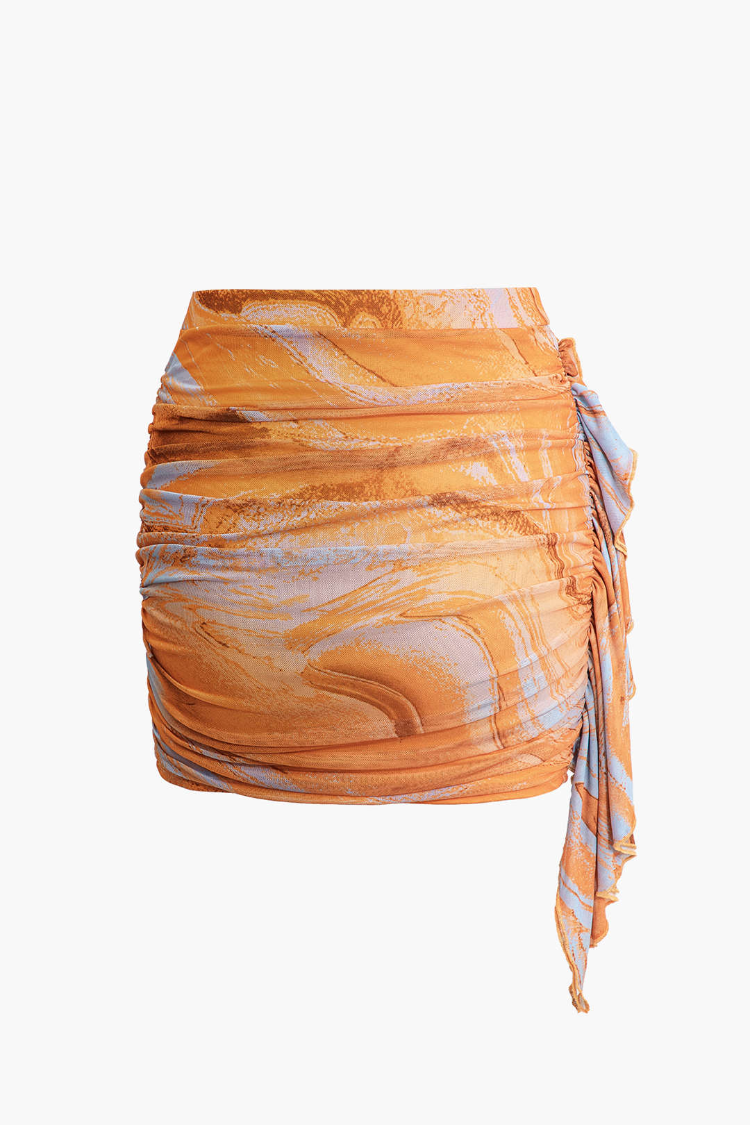 Y2K Tie Dye Mesh V-Neck Ruched Cami Top & Mini Skirt Set for Aesthetic Outfits Y2K Tie Dye Mesh V-Neck Ruched Cami Top & Mini Skirt Set for Aesthetic Outfits