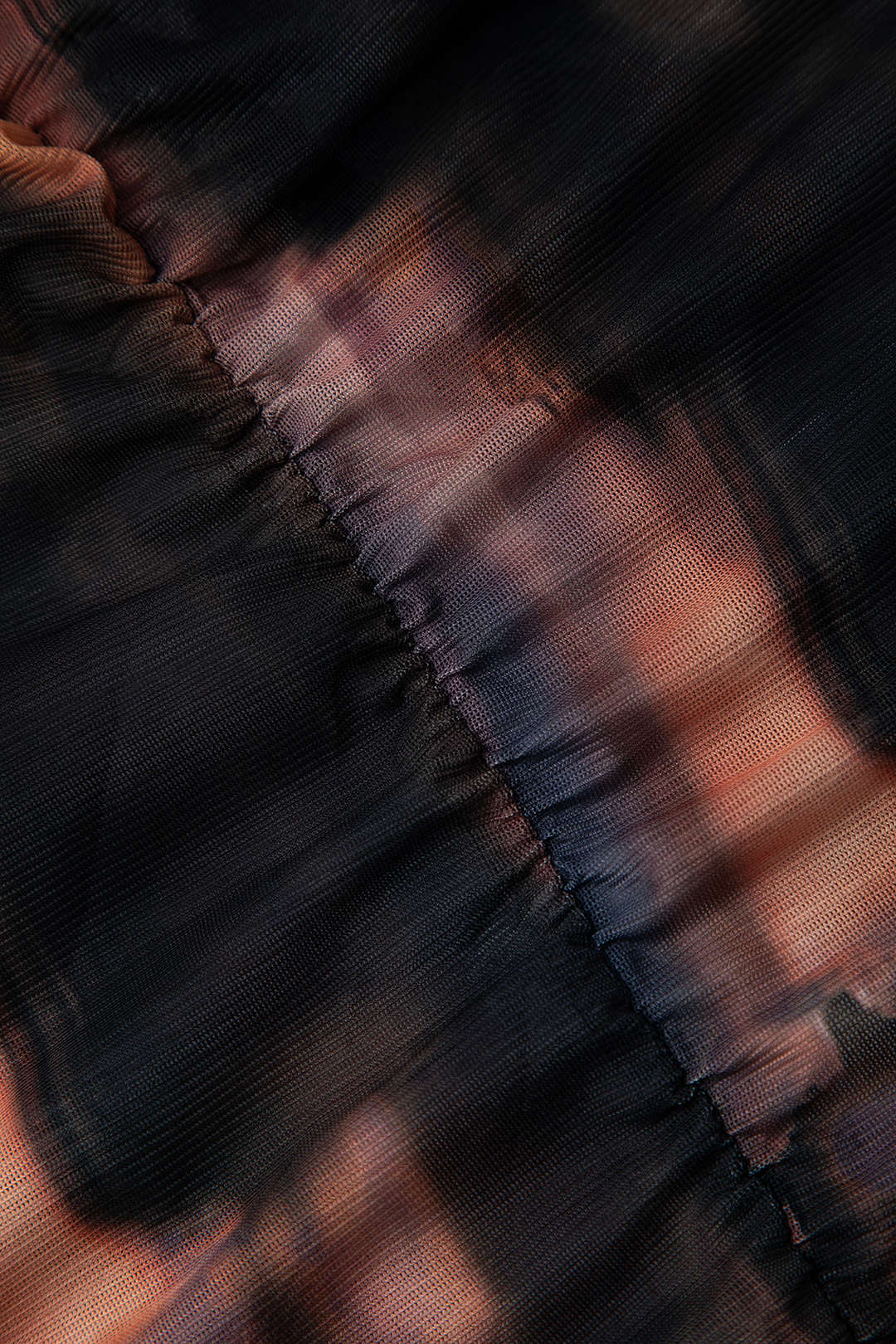 Y2K Tie Dye Mock Neck Mesh Long Sleeve Midi Dress with Lining for Aesthetic Vibes Y2K Tie Dye Mock Neck Mesh Long Sleeve Midi Dress with Lining for Aesthetic Vibes