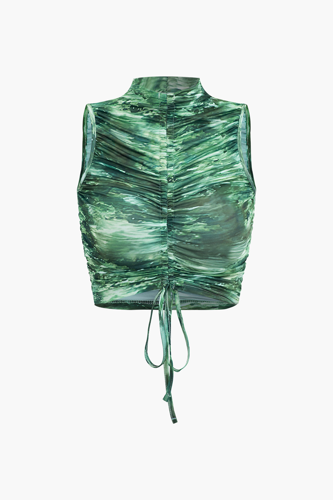 Y2K Tie Dye Mock Neck Ruched Sleeveless Top & Maxi Skirt Set for Aesthetic Outfits Y2K Tie Dye Mock Neck Ruched Sleeveless Top & Maxi Skirt Set for Aesthetic Outfits