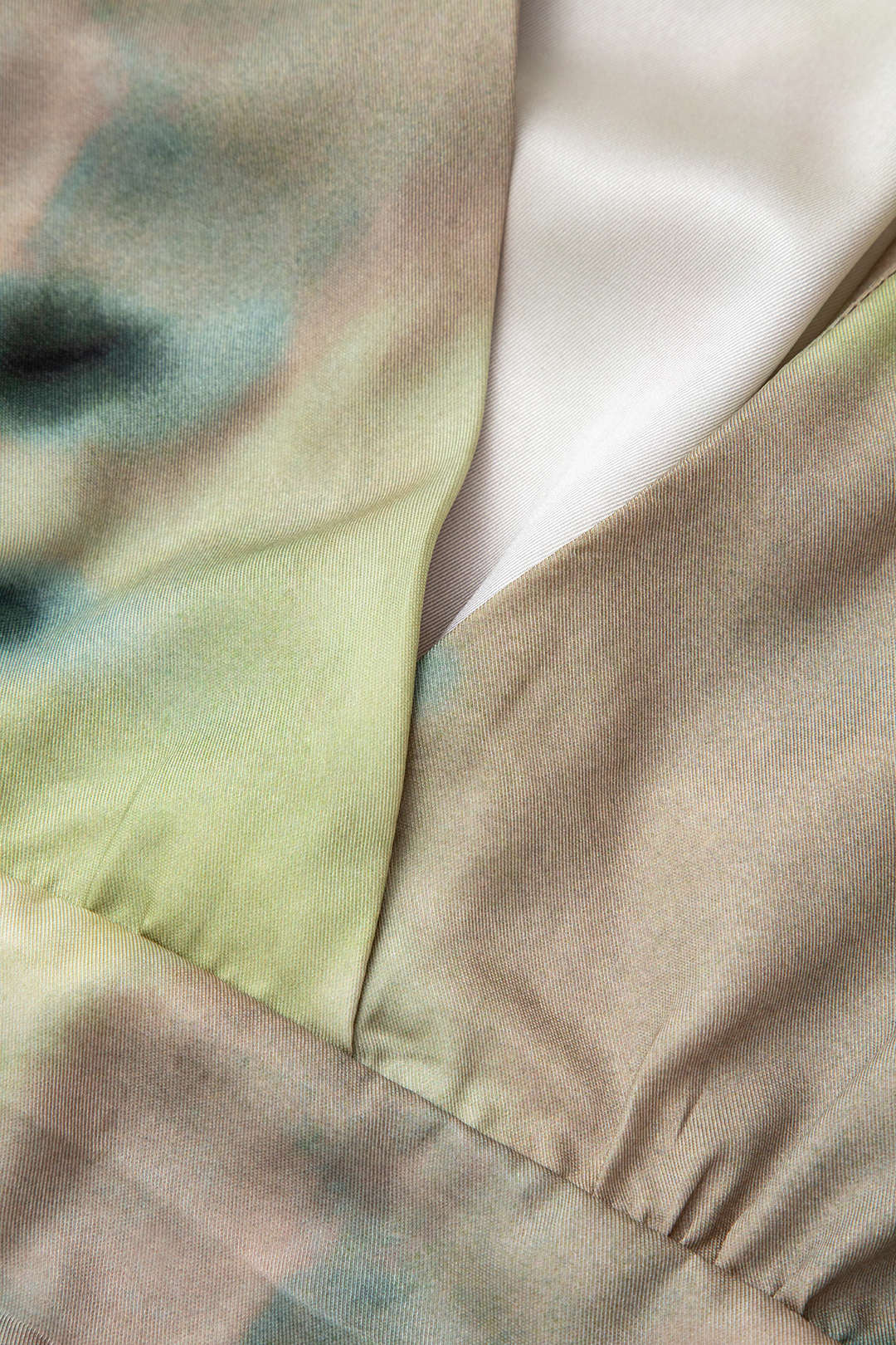 Y2K Tie Dye V-Neck Satin Blouse for Trendy Coquette Aesthetic Outfits Y2K Tie Dye V-Neck Satin Blouse for Trendy Coquette Aesthetic Outfits