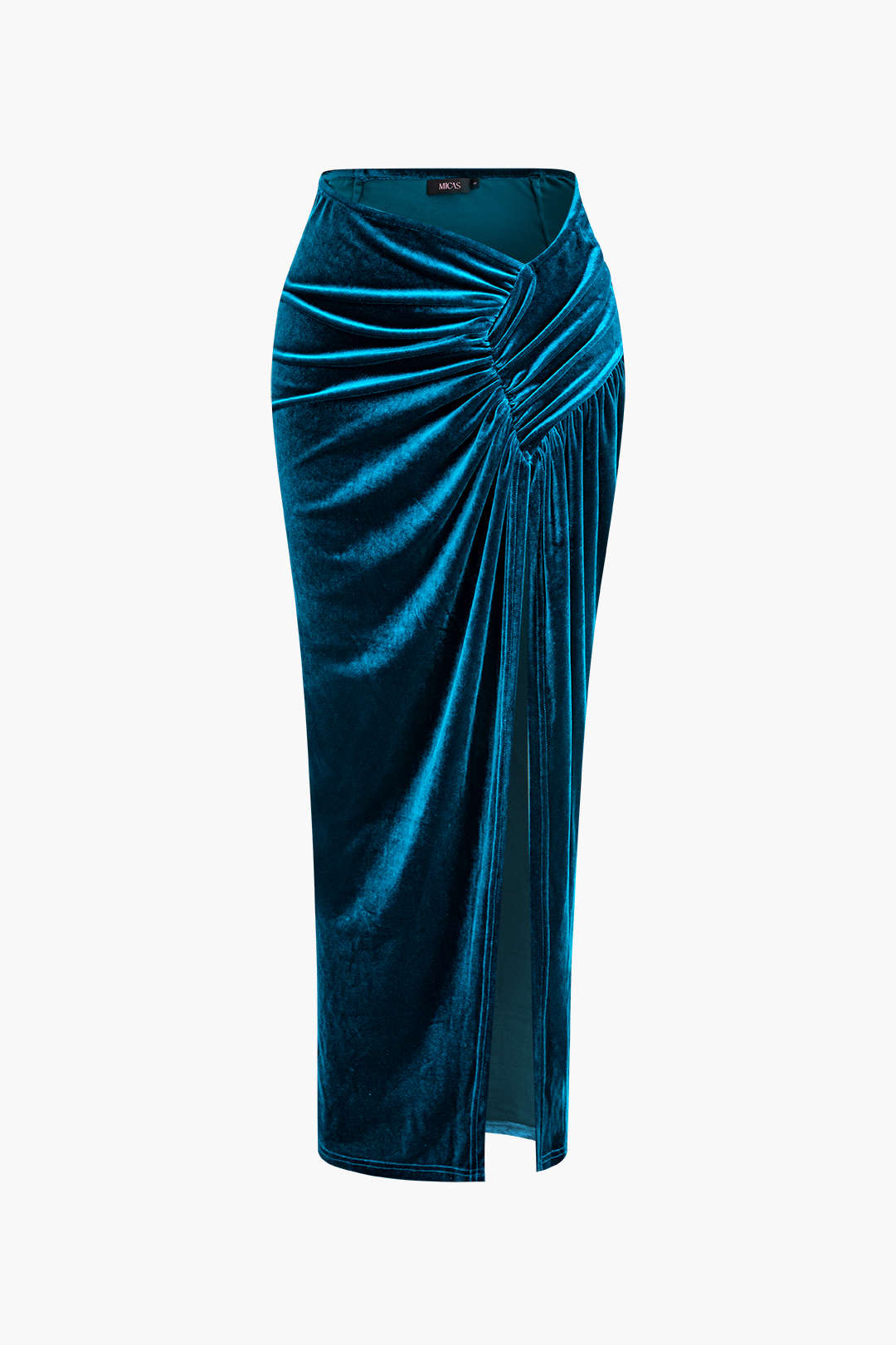 Y2K Velvet Ruched Slit Maxi Skirt - Chic Coquette Aesthetic for Trendy Outfits Y2K Velvet Ruched Slit Maxi Skirt - Chic Coquette Aesthetic for Trendy Outfits