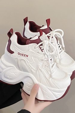 10cm Height-Increasing Dad Shoes for Women - Spring 2025 Thick-Soled Casual Sneakers for Short Stature, Trendy Little White Shoes