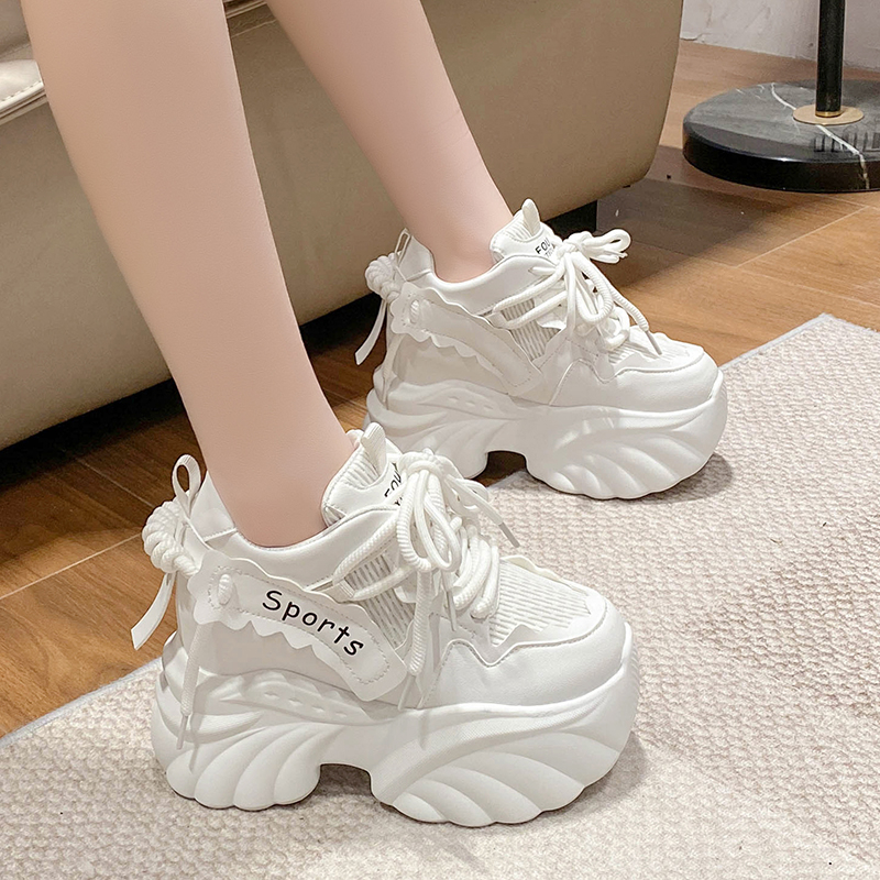 10cm Thick-Soled Height-Increasing Dad Shoes for Women - Spring 2025 Trendy European Sports Casual Footwear for Petites 10cm Thick-Soled Height-Increasing Dad Shoes for Women - Spring 2025 Trendy European Sports Casual Footwear for Petites