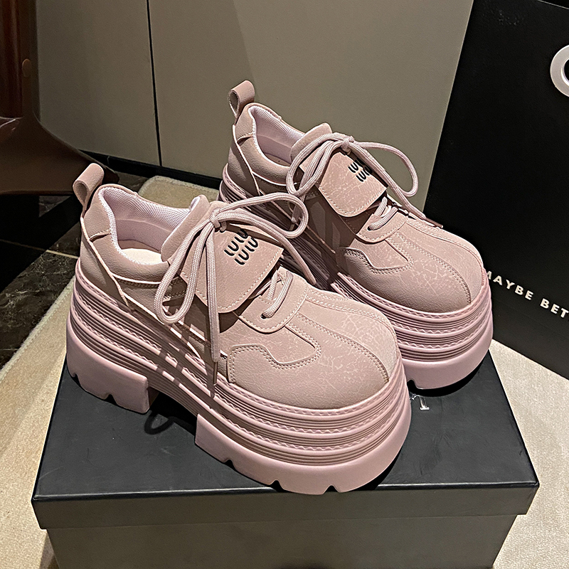 10cm Thick-Soled Platform Loafers for Women - 2025 Spring Retro British College Style Versatile Low-Height Flats 10cm Thick-Soled Platform Loafers for Women - 2025 Spring Retro British College Style Versatile Low-Height Flats