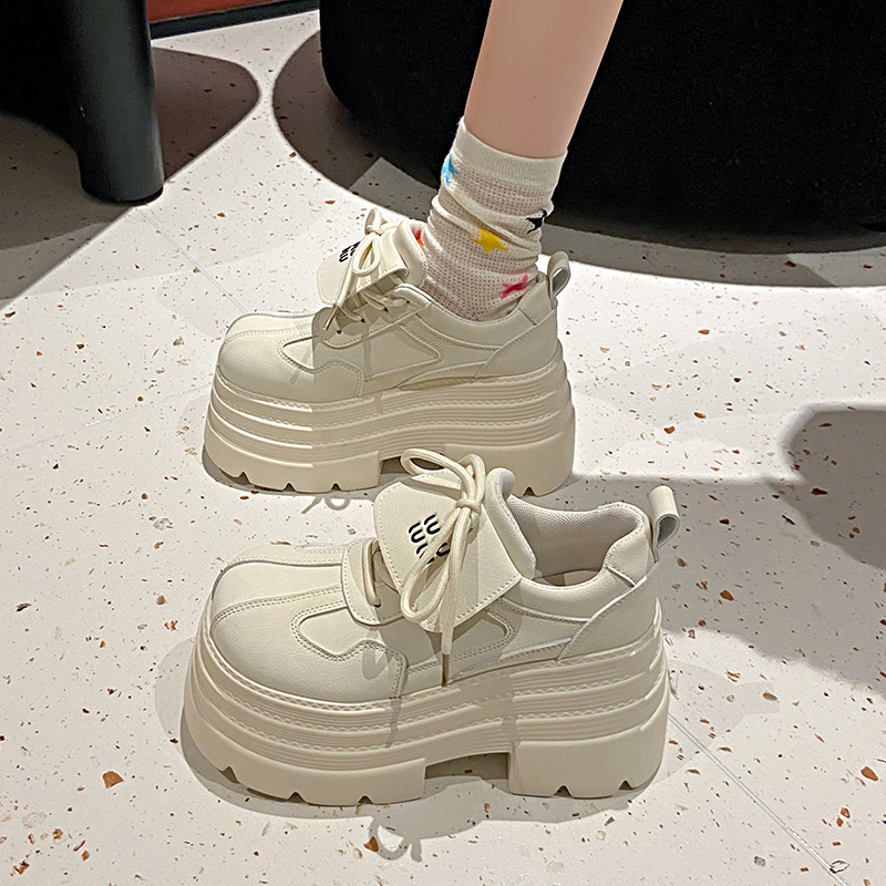 10cm Thick-Soled Platform Loafers for Women - 2025 Spring Retro British College Style Versatile Low-Height Flats 10cm Thick-Soled Platform Loafers for Women - 2025 Spring Retro British College Style Versatile Low-Height Flats