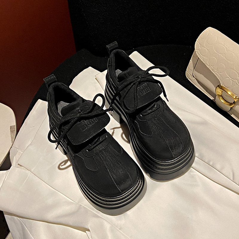 10cm Thick-Soled Platform Loafers for Women - 2025 Spring Retro British College Style Versatile Low-Height Flats 10cm Thick-Soled Platform Loafers for Women - 2025 Spring Retro British College Style Versatile Low-Height Flats