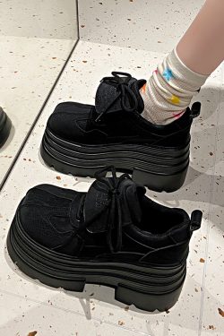 10cm Thick-Soled Platform Loafers for Women - 2025 Spring Retro British College Style Versatile Low-Height Flats