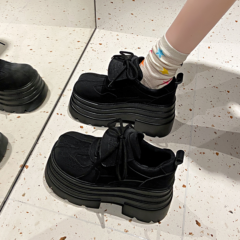 10cm Thick-Soled Platform Loafers for Women - 2025 Spring Retro British College Style Versatile Low-Height Flats 10cm Thick-Soled Platform Loafers for Women - 2025 Spring Retro British College Style Versatile Low-Height Flats