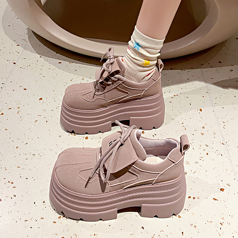 10cm Thick-Soled Platform Loafers for Women - 2025 Spring Retro British College Style Versatile Low-Height Flats 10cm Thick-Soled Platform Loafers for Women - 2025 Spring Retro British College Style Versatile Low-Height Flats