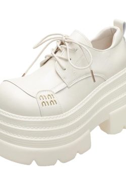 10cm Thick-Soled Women's Leather Loafers - Petite British Style Platform Shoes for Spring 2025, Trendy and Stylish