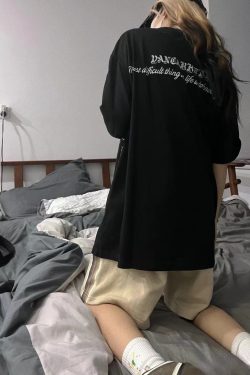 2023 Summer American Vintage Floral Print Short Sleeve T-Shirt Loose Fit High Street Style for Couples