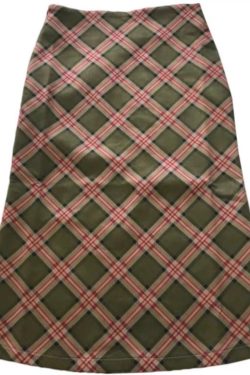 2024 Summer Slim-Fit Checkered Bodycon Mermaid Midi Skirt - American Retro Plaid for Women