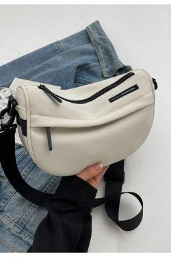 2025 Autumn Canvas Small Crossbody Bag for Women - Korean Style Casual Shoulder Pillow Bag, Versatile Fashion Accessory
