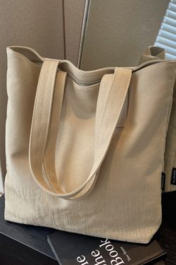 2025 Embroidered Canvas Tote Bag for Women - Versatile Student Shoulder Bag for Class & Commuting