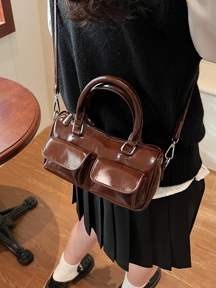 2025 French Vintage Handbag for Women - Oil Wax Leather Small Square Crossbody Bag for Spring/Summer - High-End Shoulder Bag 2025 French Vintage Handbag for Women - Oil Wax Leather Small Square Crossbody Bag for Spring/Summer - High-End Shoulder Bag