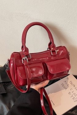 2025 French Vintage Handbag for Women - Oil Wax Leather Small Square Crossbody Bag for Spring/Summer - High-End Shoulder Bag