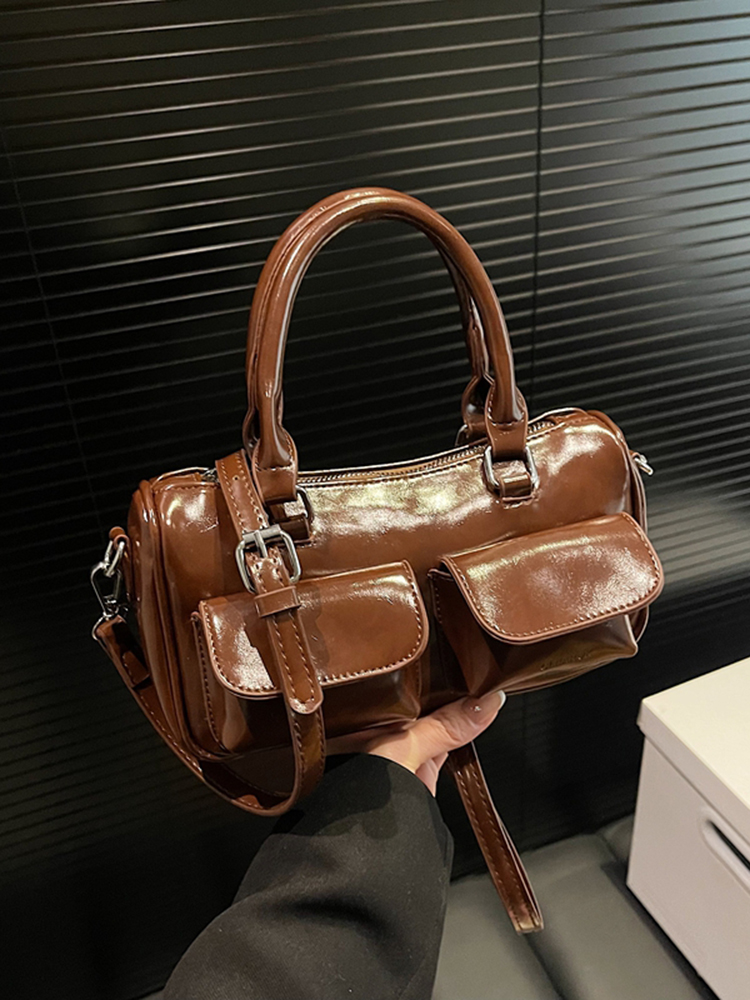 2025 French Vintage Handbag for Women - Oil Wax Leather Small Square Crossbody Bag for Spring/Summer - High-End Shoulder Bag 2025 French Vintage Handbag for Women - Oil Wax Leather Small Square Crossbody Bag for Spring/Summer - High-End Shoulder Bag