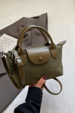 2025 Korean Minimalist Casual Bucket Bag for Women - Trendy Crossbody Shoulder Bag with Unique Niche Design