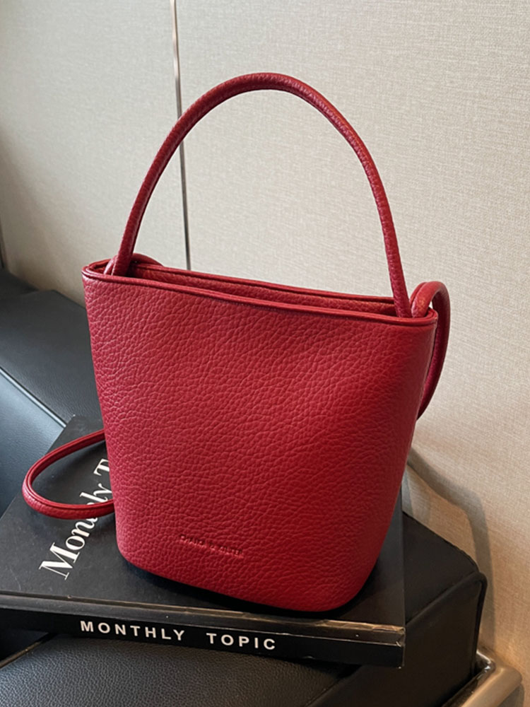 2025 Korean Style Handheld Water Bucket Bag for Women - Minimalist Casual Shoulder Bag with Trendy Versatile Design 2025 Korean Style Handheld Water Bucket Bag for Women - Minimalist Casual Shoulder Bag with Trendy Versatile Design