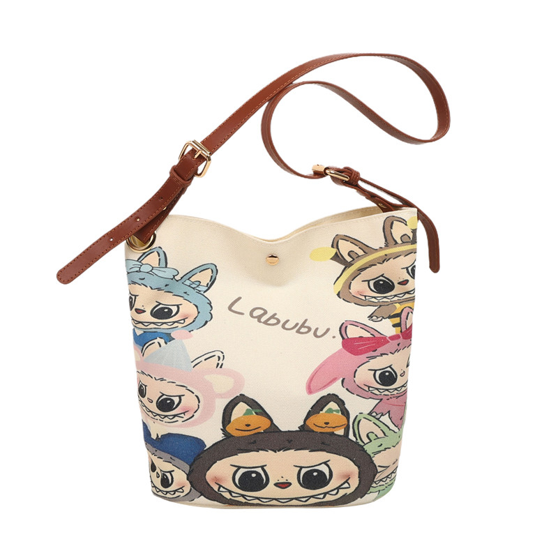 2025 Large Capacity Canvas Bucket Bag for Women - Cute Shoulder Crossbody Commuting Bag for Spring and Summer 2025 Large Capacity Canvas Bucket Bag for Women - Cute Shoulder Crossbody Commuting Bag for Spring and Summer