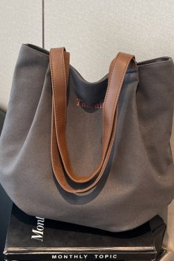 2025 Minimalist Casual Canvas Tote Bag for Women - Versatile Large Capacity Commuting Shoulder Handbag