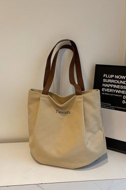 2025 Minimalist Casual Canvas Tote Bag for Women - Versatile Large Capacity Commuting Shoulder Handbag