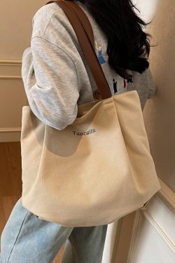 2025 Minimalist Casual Canvas Tote Bag for Women - Versatile Large Capacity Commuting Shoulder Handbag