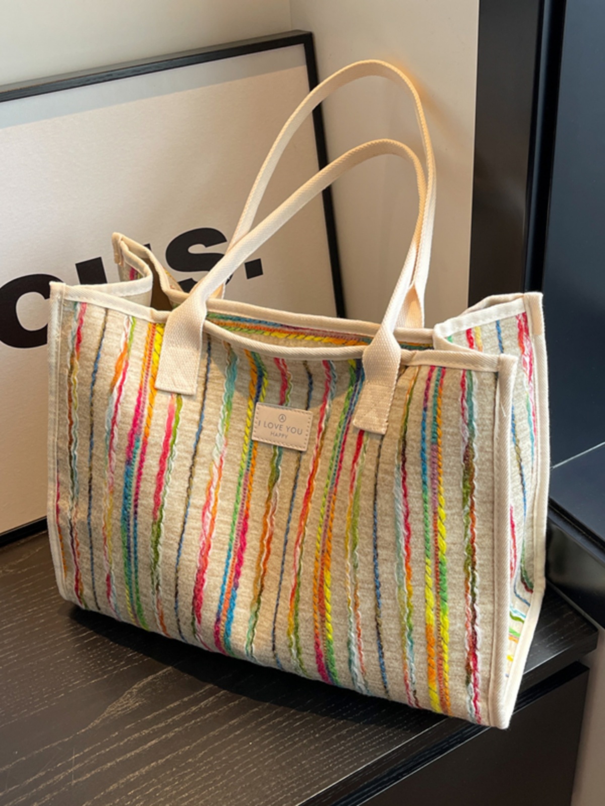 2025 New Fashion Single-Shoulder Canvas Tote Bag for Women, Large Capacity Portable Shopping and Commuting Bag 2025 New Fashion Single-Shoulder Canvas Tote Bag for Women, Large Capacity Portable Shopping and Commuting Bag