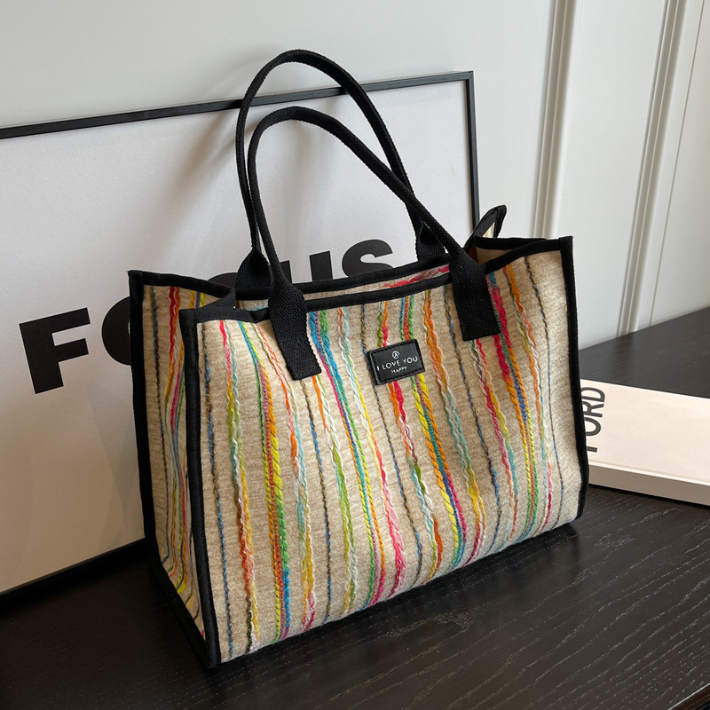 2025 New Fashion Single-Shoulder Canvas Tote Bag for Women, Large Capacity Portable Shopping and Commuting Bag 2025 New Fashion Single-Shoulder Canvas Tote Bag for Women, Large Capacity Portable Shopping and Commuting Bag