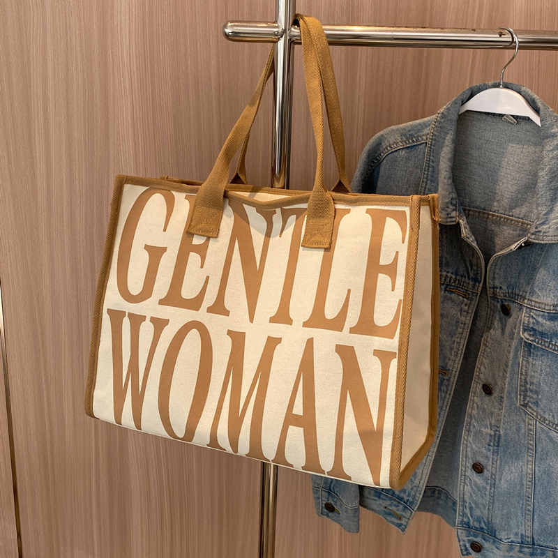 2025 New Fashion Single-Shoulder Canvas Tote Bag for Women, Large Capacity Portable Shopping and Commuting Bag 2025 New Fashion Single-Shoulder Canvas Tote Bag for Women, Large Capacity Portable Shopping and Commuting Bag