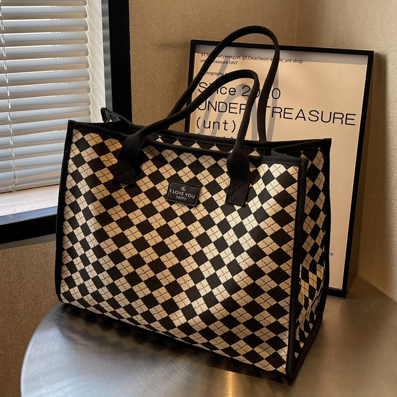 2025 New Fashion Single-Shoulder Canvas Tote Bag for Women, Large Capacity Portable Shopping and Commuting Bag 2025 New Fashion Single-Shoulder Canvas Tote Bag for Women, Large Capacity Portable Shopping and Commuting Bag