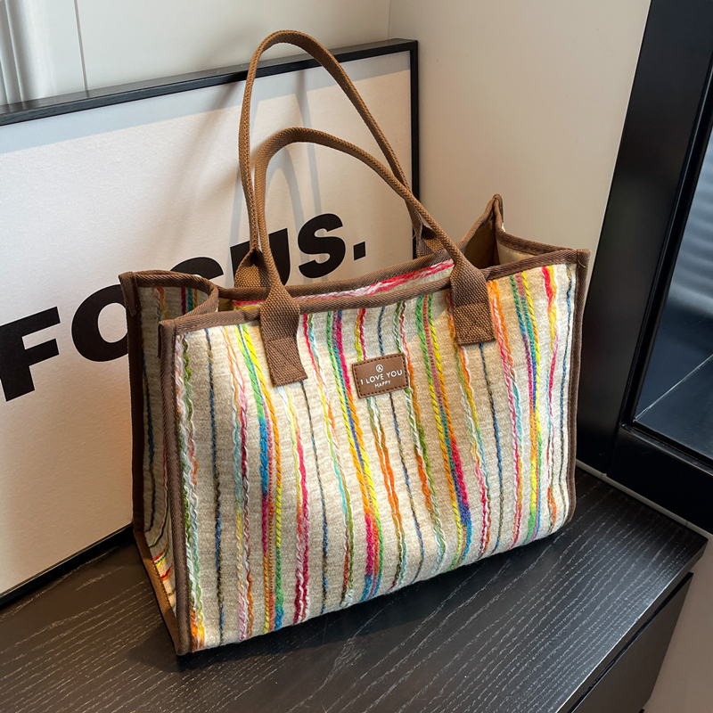 2025 New Fashion Single-Shoulder Canvas Tote Bag for Women, Large Capacity Portable Shopping and Commuting Bag 2025 New Fashion Single-Shoulder Canvas Tote Bag for Women, Large Capacity Portable Shopping and Commuting Bag