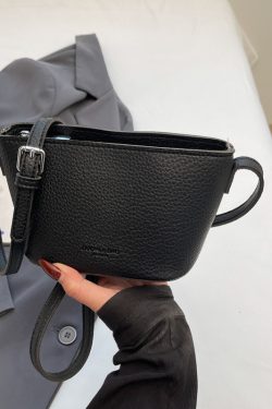 2025 New Minimalist Zipper Bucket Bag for Women - High-End Shoulder Crossbody Phone Bag, Summer Fashion Essential