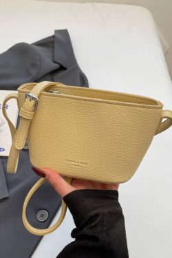 2025 New Minimalist Zipper Bucket Bag for Women - High-End Shoulder Crossbody Phone Bag, Summer Fashion Essential