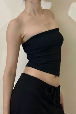 2025 New Style Pure Desire Sexy Fitness Elastic Tube Top Bustier for Women – Vacation Ready Base Layer Top