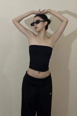 2025 New Style Pure Desire Sexy Fitness Elastic Tube Top Bustier for Women – Vacation Ready Base Layer Top