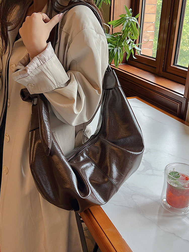 2025 Retro Fashion Large Capacity Dumpling Bag for Women - Minimalist Versatile High-End Shoulder Bag 2025 Retro Fashion Large Capacity Dumpling Bag for Women - Minimalist Versatile High-End Shoulder Bag