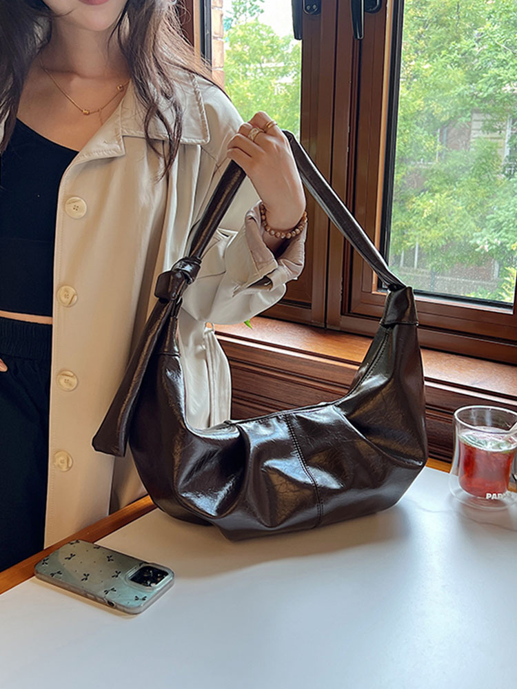 2025 Retro Fashion Large Capacity Dumpling Bag for Women - Minimalist Versatile High-End Shoulder Bag 2025 Retro Fashion Large Capacity Dumpling Bag for Women - Minimalist Versatile High-End Shoulder Bag