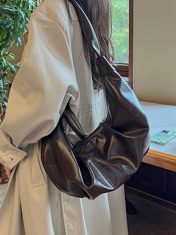 2025 Retro Fashion Large Capacity Dumpling Bag for Women - Minimalist Versatile High-End Shoulder Bag 2025 Retro Fashion Large Capacity Dumpling Bag for Women - Minimalist Versatile High-End Shoulder Bag