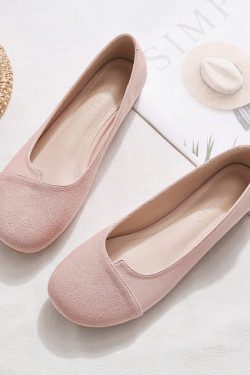2025 Spring Sheepskin Women's Loafers - Shallow Mouth, Versatile Flat Fairy Style Evening Shoes