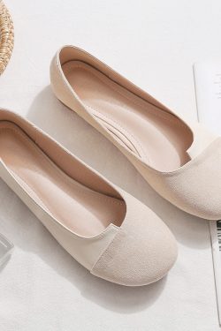 2025 Spring Sheepskin Women's Loafers - Shallow Mouth, Versatile Flat Fairy Style Evening Shoes