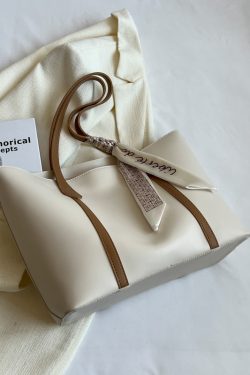 2025 Spring/Summer Women's Minimalist Large Capacity Bucket Bag - Versatile Casual Shoulder Bag for Commuters, Niche Fashion Style