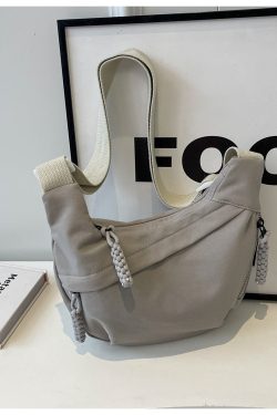 2025 Summer Candy Color Nylon Shoulder Dumpling Bag for Women, Large Capacity Versatile Crossbody Chest Bag