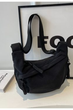 2025 Summer Candy Color Nylon Shoulder Dumpling Bag for Women, Large Capacity Versatile Crossbody Chest Bag