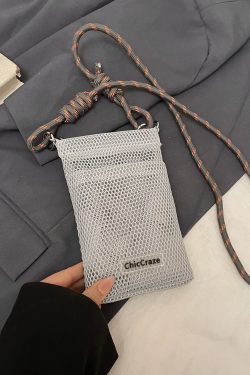 2025 Summer High-End Lightweight Color-Blocking Mini Crossbody Bag for Women - Stylish Zipper Phone Bag