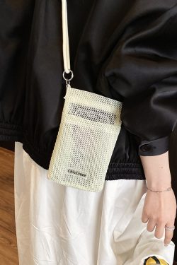 2025 Summer High-End Lightweight Color-Blocking Mini Crossbody Bag for Women - Stylish Zipper Phone Bag