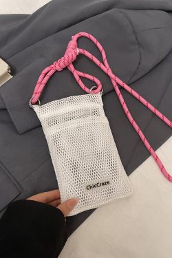 2025 Summer High-End Lightweight Color-Blocking Mini Crossbody Bag for Women - Stylish Zipper Phone Bag